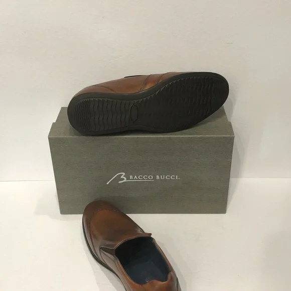 Bacco bucci casual shoes sneakers slip on tan